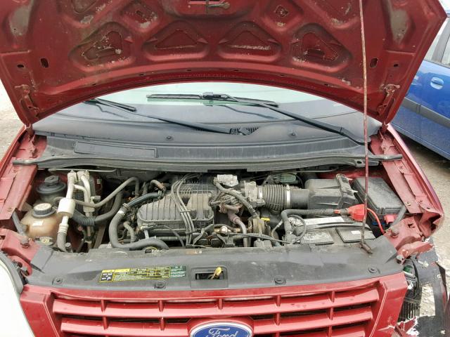 2FMZA51634BA33403 - 2004 FORD FREESTAR S RED photo 7