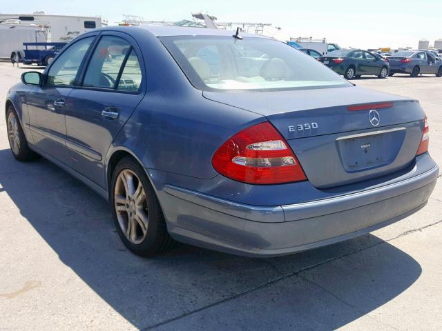 WDBUF56J16A941004 - 2006 MERCEDES-BENZ E 350 BLUE photo 3