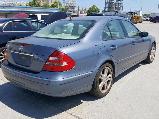 WDBUF56J16A941004 - 2006 MERCEDES-BENZ E 350 BLUE photo 4