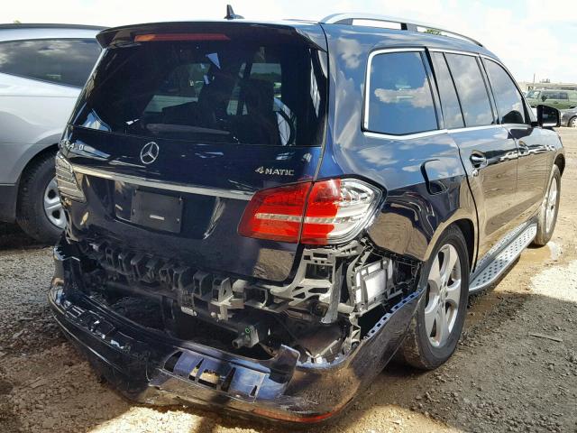 4JGDF6EE5HA784040 - 2017 MERCEDES-BENZ GLS 450 4M BLUE photo 4