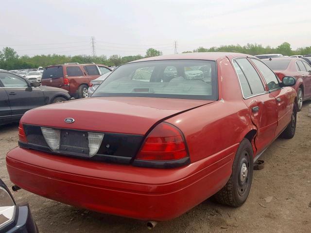 2FAHP71W84X146444 - 2004 FORD CROWN VICT RED photo 4