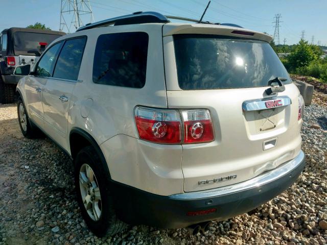 1GKER33718J226614 - 2008 GMC ACADIA SLT WHITE photo 3