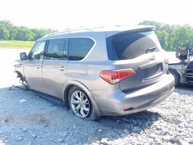 JN8AZ2NF9B9502186 - 2011 INFINITI QX56 GRAY photo 3