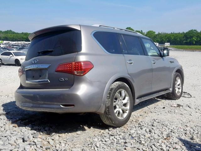 JN8AZ2NF9B9502186 - 2011 INFINITI QX56 GRAY photo 4