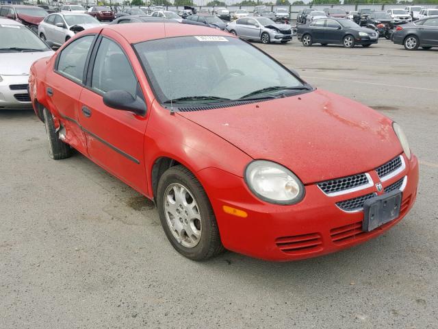 1B3ES26C43D156425 - 2003 DODGE NEON SE RED photo 1