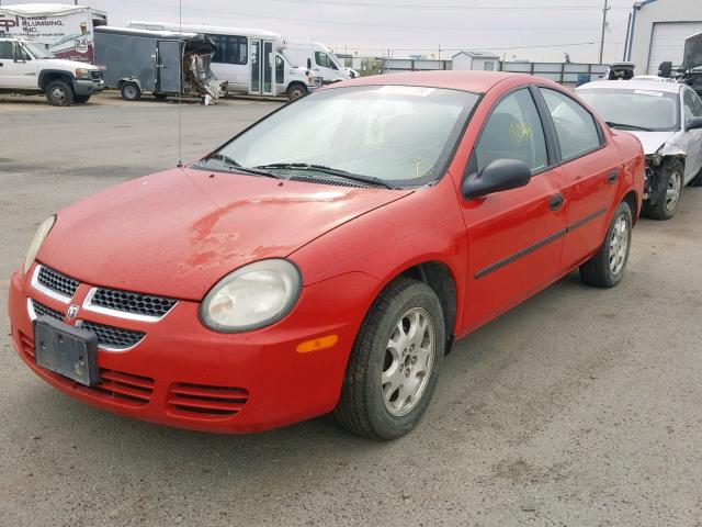 1B3ES26C43D156425 - 2003 DODGE NEON SE RED photo 2