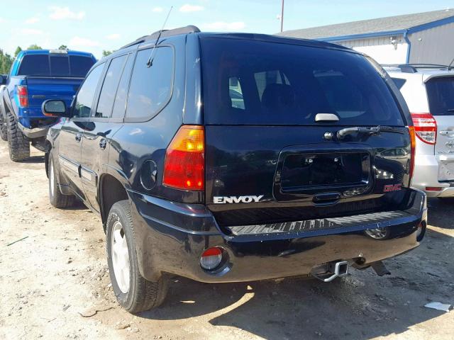 1GKDS13S322159167 - 2002 GMC ENVOY BLACK photo 3