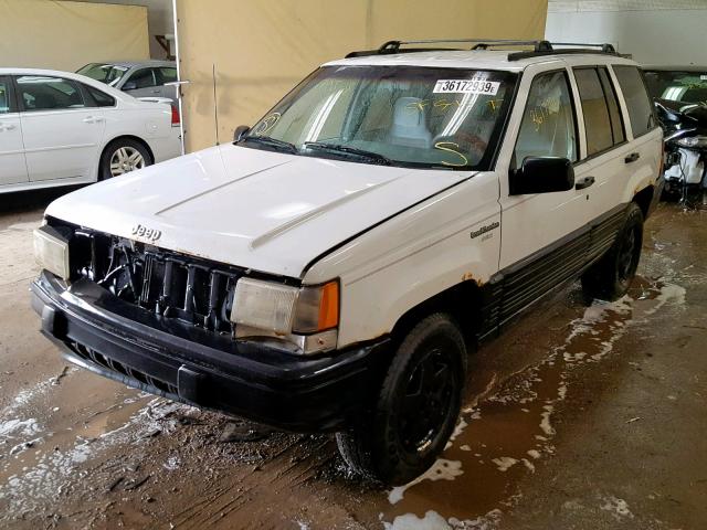 1J4GZ58Y4RC341368 - 1994 JEEP GRAND CHER WHITE photo 2