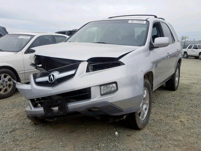 2HNYD18255H552612 - 2005 ACURA MDX SILVER photo 2