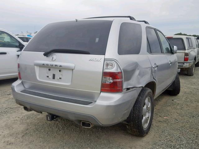 2HNYD18255H552612 - 2005 ACURA MDX SILVER photo 4