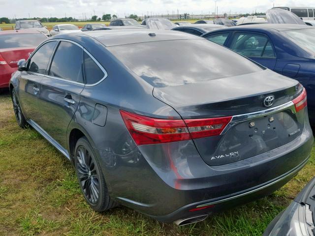 4T1BK1EB2HU247930 - 2017 TOYOTA AVALON XLE GRAY photo 3