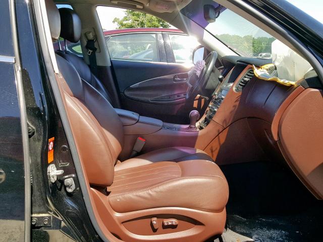 JNKAJ09E78M301500 - 2008 INFINITI EX35 BASE BLACK photo 5