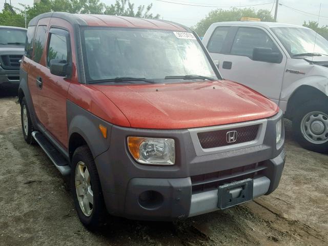 5J6YH27684L029567 - 2004 HONDA ELEMENT EX ORANGE photo 1