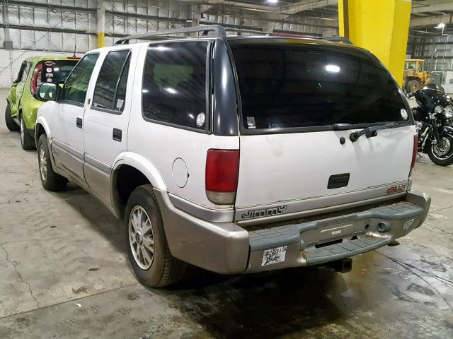 1GKDT13WXX2546080 - 1999 GMC JIMMY SLT WHITE photo 3