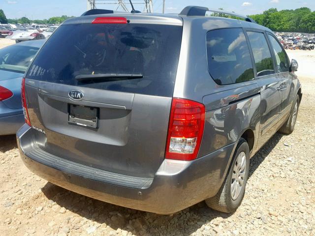 KNDMG4C72C6428540 - 2012 KIA SEDONA LX GRAY photo 4