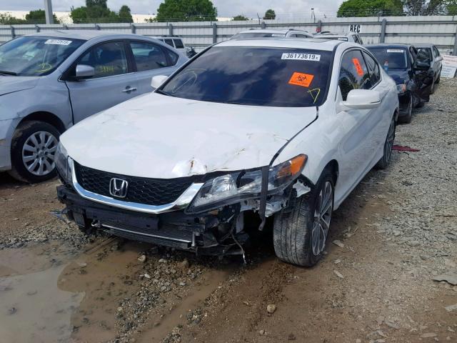 1HGCT2B84FA003510 - 2015 HONDA ACCORD EXL WHITE photo 2