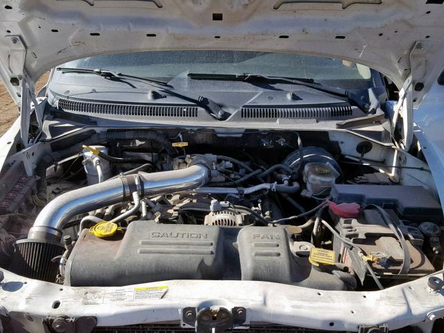 1D7HG48N14S609054 - 2004 DODGE DAKOTA QUA WHITE photo 7