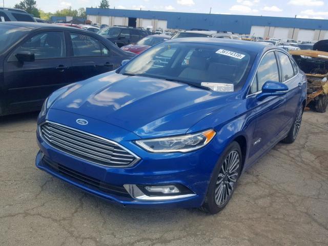 3FA6P0RUXJR219034 - 2018 FORD FUSION TIT BLUE photo 2