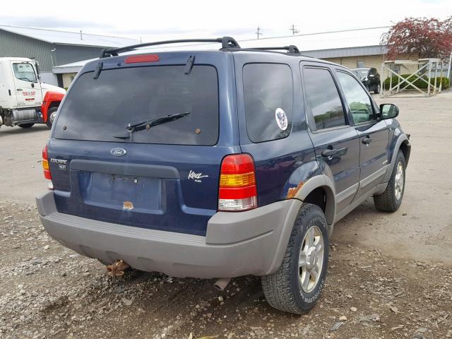 1FMYU04142KC90885 - 2002 FORD ESCAPE XLT BLUE photo 4