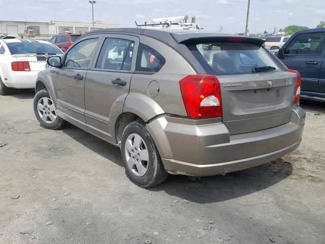 1B3HB28B28D694968 - 2008 DODGE CALIBER BROWN photo 3