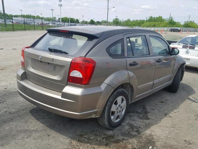 1B3HB28B28D694968 - 2008 DODGE CALIBER BROWN photo 4