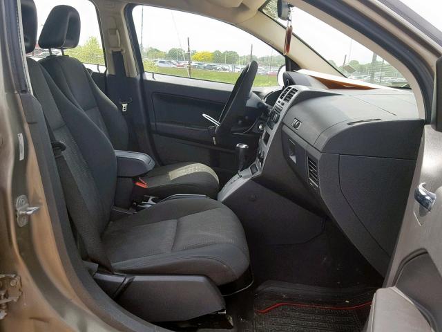 1B3HB28B28D694968 - 2008 DODGE CALIBER BROWN photo 5