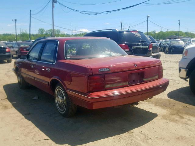 1G3AG55N7P6373237 - 1993 OLDSMOBILE CUTLASS CI RED photo 3