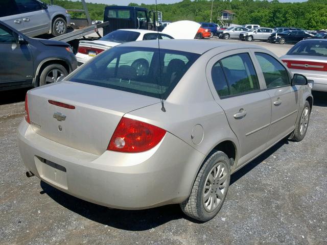 1G1AT58H797217691 - 2009 CHEVROLET COBALT LT TAN photo 4