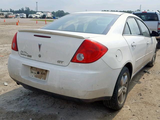 1G2ZH57NX84166727 - 2008 PONTIAC G6 GT WHITE photo 4