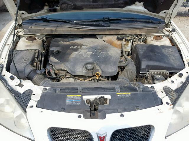 1G2ZH57NX84166727 - 2008 PONTIAC G6 GT WHITE photo 7