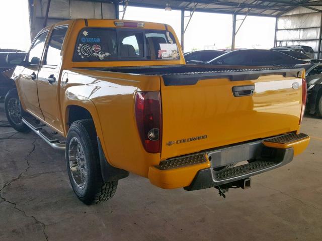 1GCDT136268235203 - 2006 CHEVROLET COLORADO YELLOW photo 3