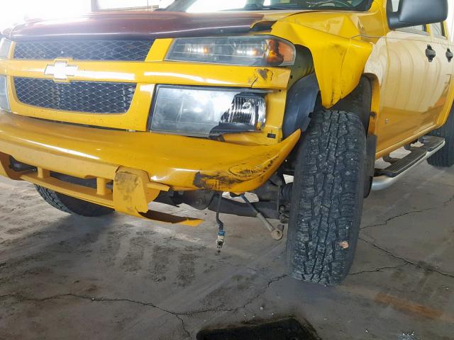 1GCDT136268235203 - 2006 CHEVROLET COLORADO YELLOW photo 9