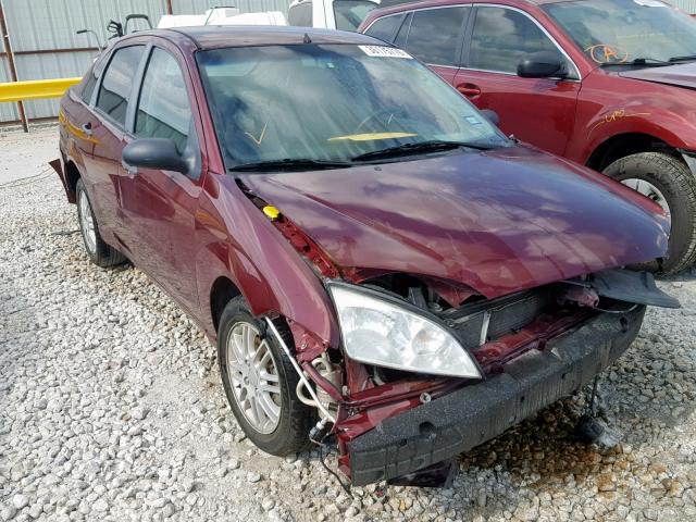 1FAFP34N37W347039 - 2007 FORD FOCUS ZX4 BURGUNDY photo 1