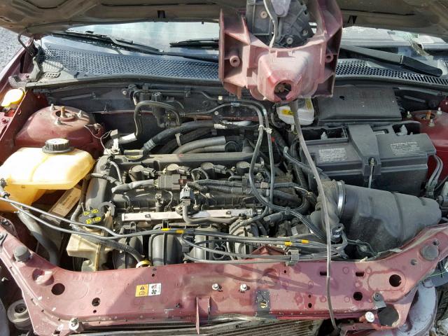 1FAFP34N37W347039 - 2007 FORD FOCUS ZX4 BURGUNDY photo 7