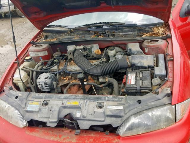 1G1JF524XV7190509 - 1997 CHEVROLET CAVALIER L RED photo 7