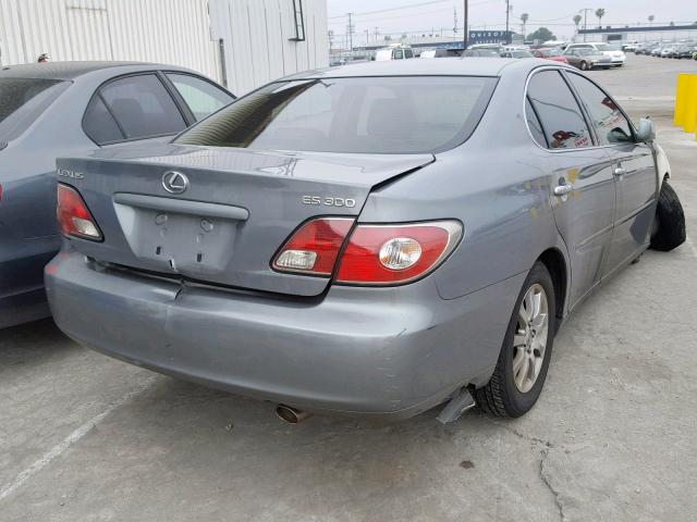 JTHBF30G720027509 - 2002 LEXUS ES 300 GRAY photo 4