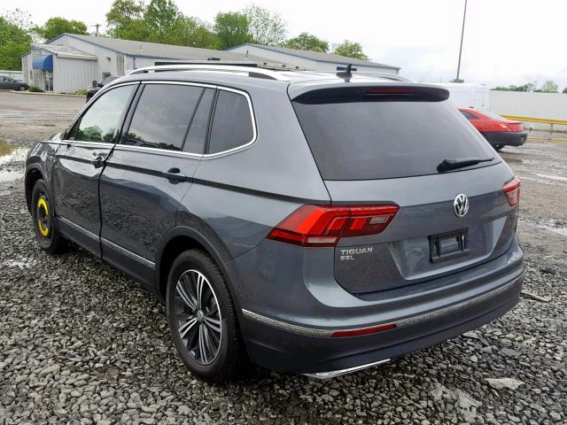 3VV3B7AX3JM027933 - 2018 VOLKSWAGEN TIGUAN SE GRAY photo 3