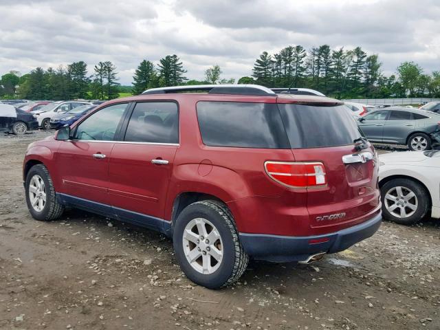 5GZEV23707J149975 - 2007 SATURN OUTLOOK XR წითელი ფოტო 3