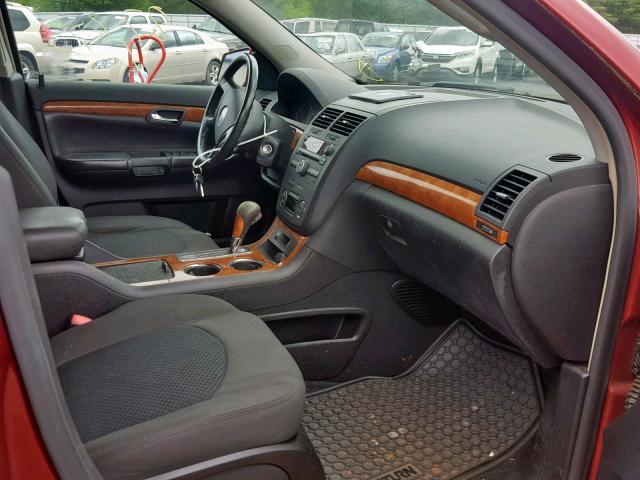 5GZEV23707J149975 - 2007 SATURN OUTLOOK XR წითელი ფოტო 5