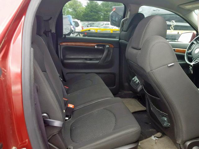 5GZEV23707J149975 - 2007 SATURN OUTLOOK XR წითელი ფოტო 6