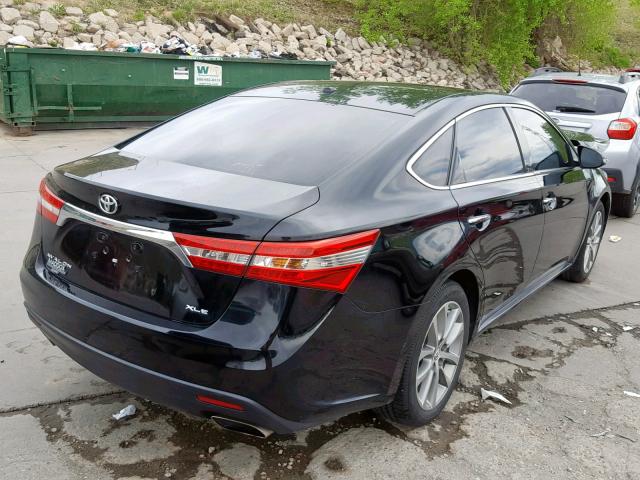 4T1BK1EB6FU135967 - 2015 TOYOTA AVALON XLE BLACK photo 4