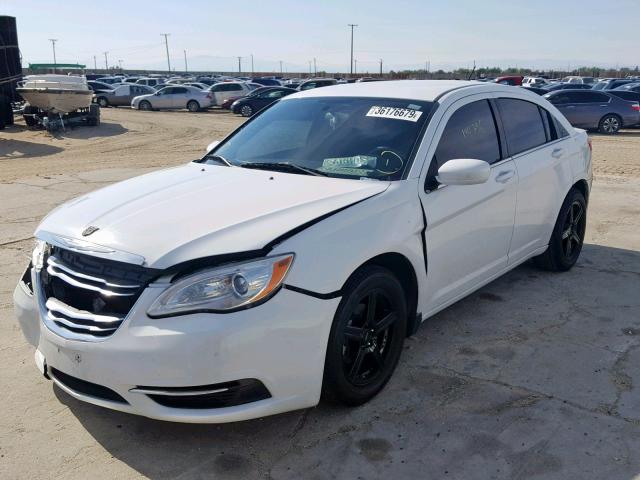 1C3CCBAB9CN256665 - 2012 CHRYSLER 200 LX WHITE photo 2