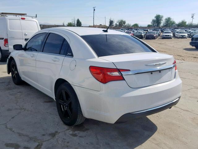 1C3CCBAB9CN256665 - 2012 CHRYSLER 200 LX WHITE photo 3