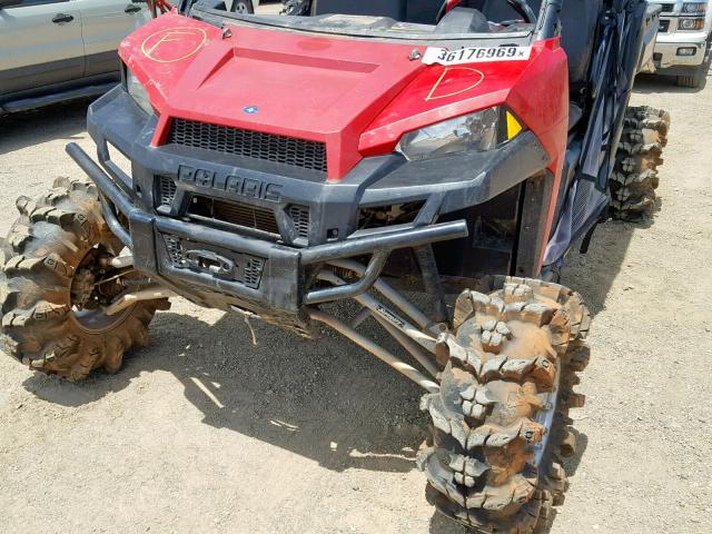 4XARUA87XFT367893 - 2015 POLARIS RANGER CRE RED photo 9