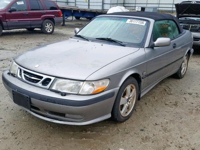 YS3DF78K927004565 - 2002 SAAB 9-3 SE GRAY photo 2