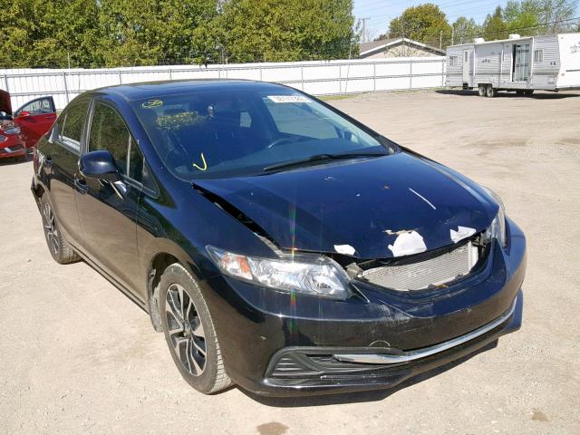 2HGFB2F57DH108203 - 2013 HONDA CIVIC LX BLACK photo 1