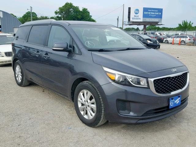 KNDMB5C10F6057804 - 2015 KIA SEDONA LX GRAY photo 1