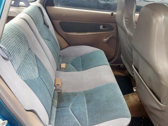 KNJLT06H2S6138749 - 1995 FORD ASPIRE GREEN photo 6