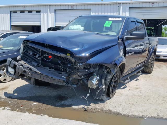 1C6RD6KT6CS182146 - 2012 DODGE RAM 1500 S BLUE photo 2