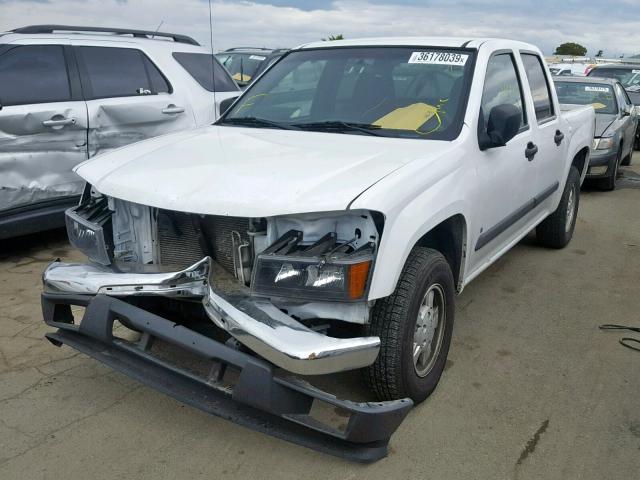 1GCCS13E378152807 - 2007 CHEVROLET COLORADO WHITE photo 2